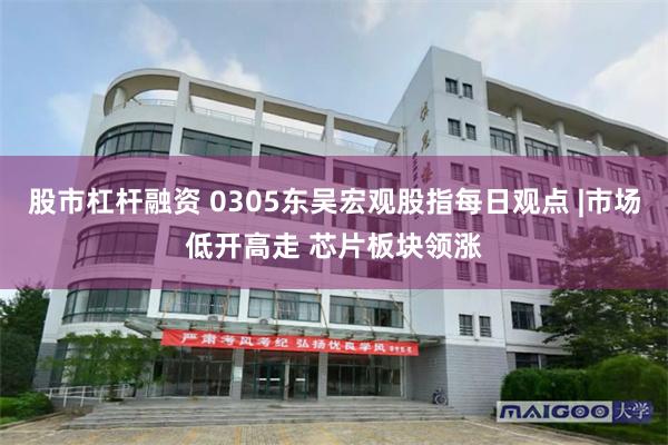 股市杠杆融资 0305东吴宏观股指每日观点 |市场低开高走 芯片板块领涨