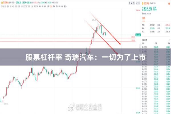 股票杠杆率 奇瑞汽车：一切为了上市