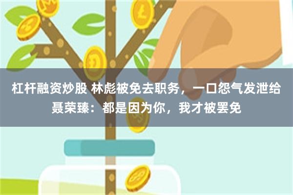 杠杆融资炒股 林彪被免去职务，一口怨气发泄给聂荣臻：都是因为你，我才被罢免