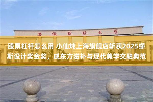 股票杠杆怎么用 小仙炖上海旗舰店斩获2025缪斯设计奖金奖，成东方滋补与现代美学交融典范