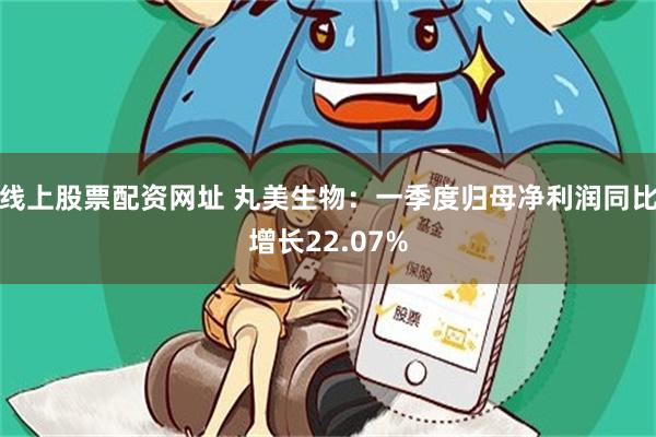 线上股票配资网址 丸美生物：一季度归母净利润同比增长22.07%