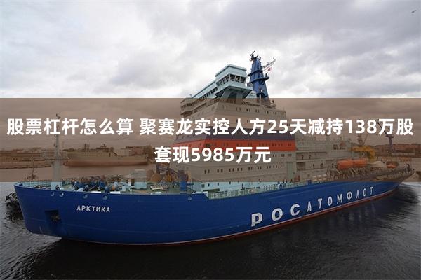 股票杠杆怎么算 聚赛龙实控人方25天减持138万股 套现5985万元