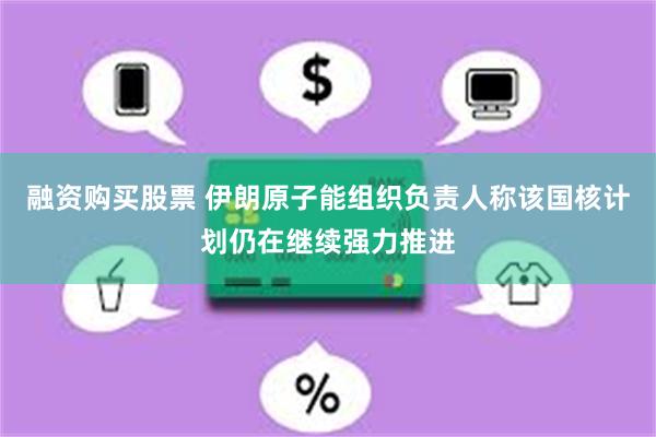 融资购买股票 伊朗原子能组织负责人称该国核计划仍在继续强力推进