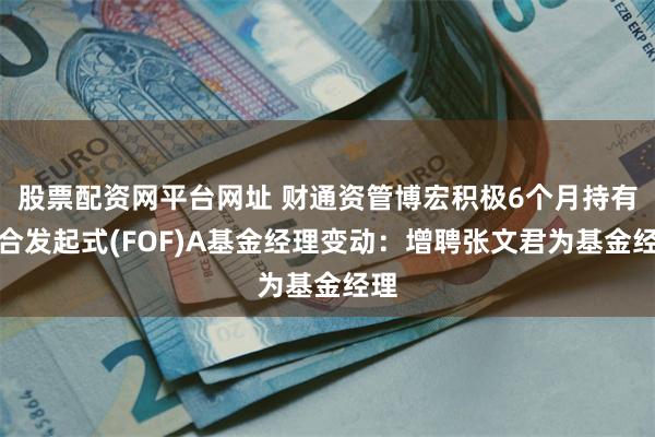 股票配资网平台网址 财通资管博宏积极6个月持有混合发起式(FOF)A基金经理变动：增聘张文君为基金经理