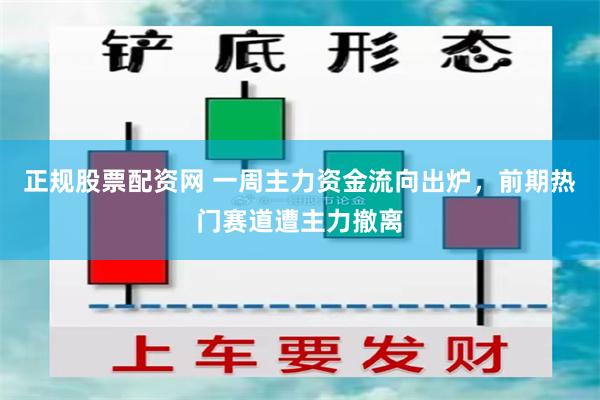 正规股票配资网 一周主力资金流向出炉，前期热门赛道遭主力撤离