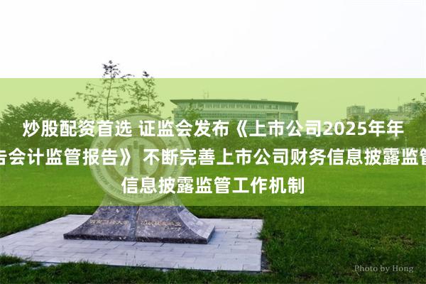 炒股配资首选 证监会发布《上市公司2025年年度财务报告会计监管报告》 不断完善上市公司财务信息披露监管工作机制