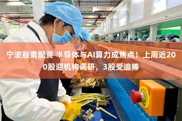 宁波股票配资 半导体与AI算力成焦点！上周近200股迎机构调研，3股受追捧