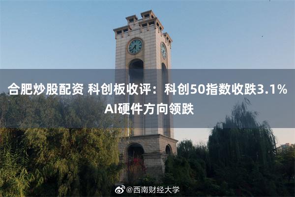 合肥炒股配资 科创板收评：科创50指数收跌3.1% AI硬件方向领跌