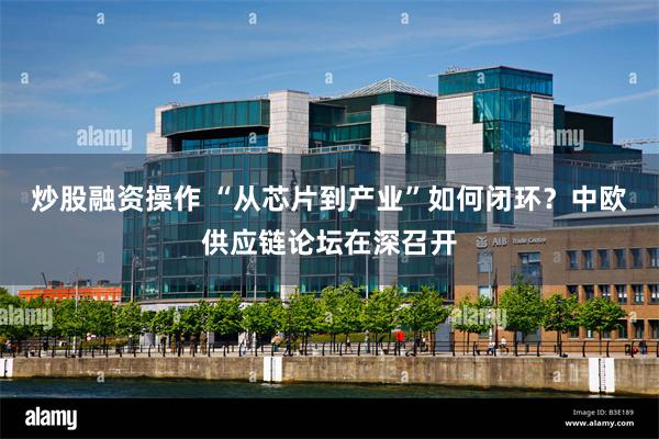 炒股融资操作 “从芯片到产业”如何闭环？中欧供应链论坛在深召开