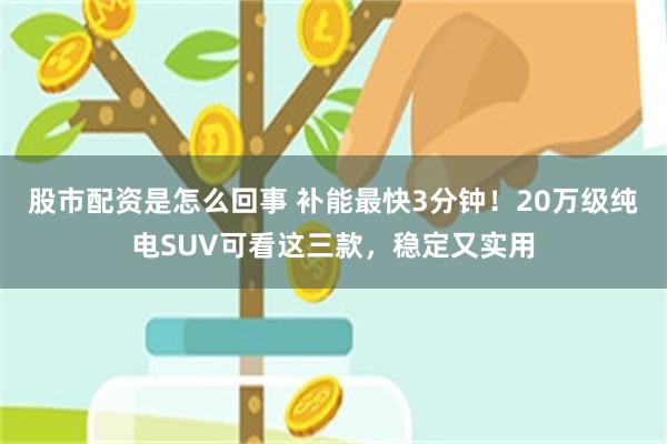 股市配资是怎么回事 补能最快3分钟！20万级纯电SUV可看这三款，稳定又实用