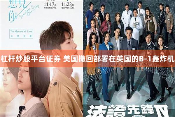 杠杆炒股平台证券 美国撤回部署在英国的B-1轰炸机